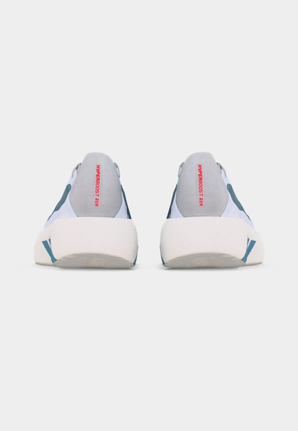 adidas Performance HYPERBOOST RUN - Road running shoes - footwear white/petrol metallic/lucid red