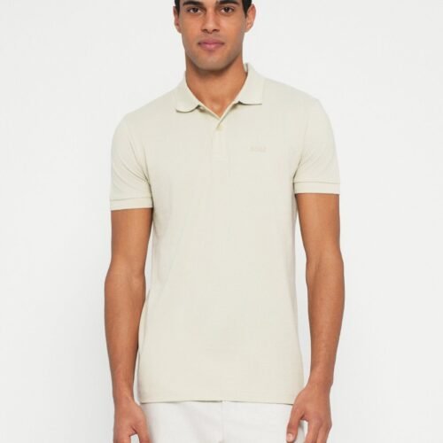 BOSS Polo shirt - light beige