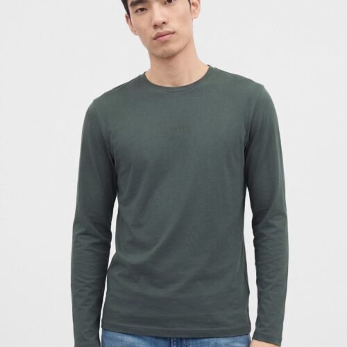 BOSS TCHARK - Long-sleeved top - dark green