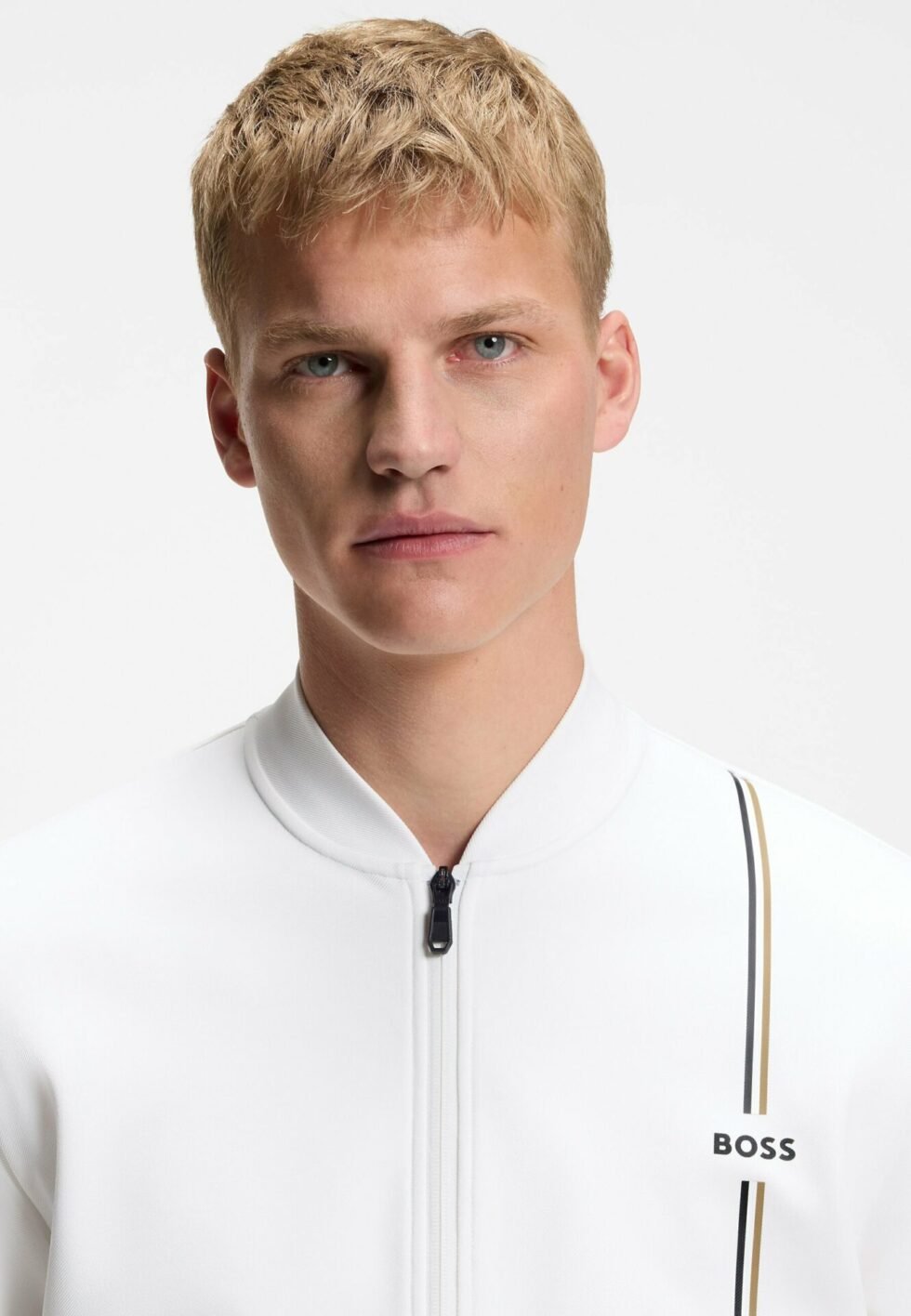 BOSS SW_TOC GAME FZ - Bomber Jacket - white