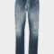 EMPORIO ARMANI POCKETS PANT - Straight leg jeans - medium blue denim