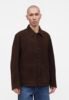 BOSS Leather jacket - dark brown