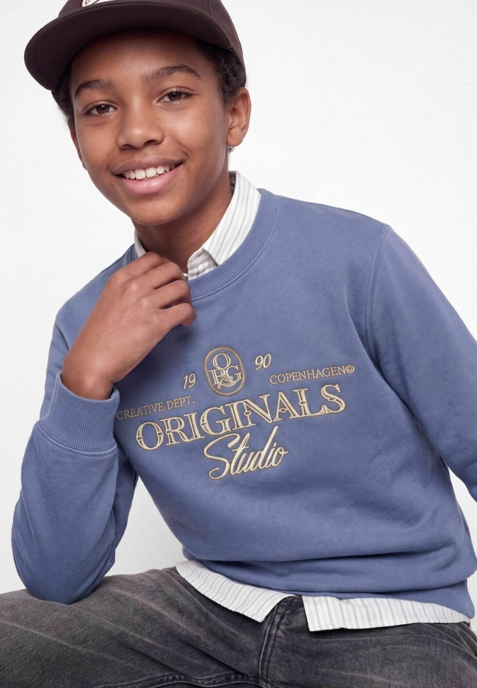 Jack & Jones Kids SWEATSHIRTS TEXT SWEATSHIRTS JUNIOR - Sweatshirt - crown blue