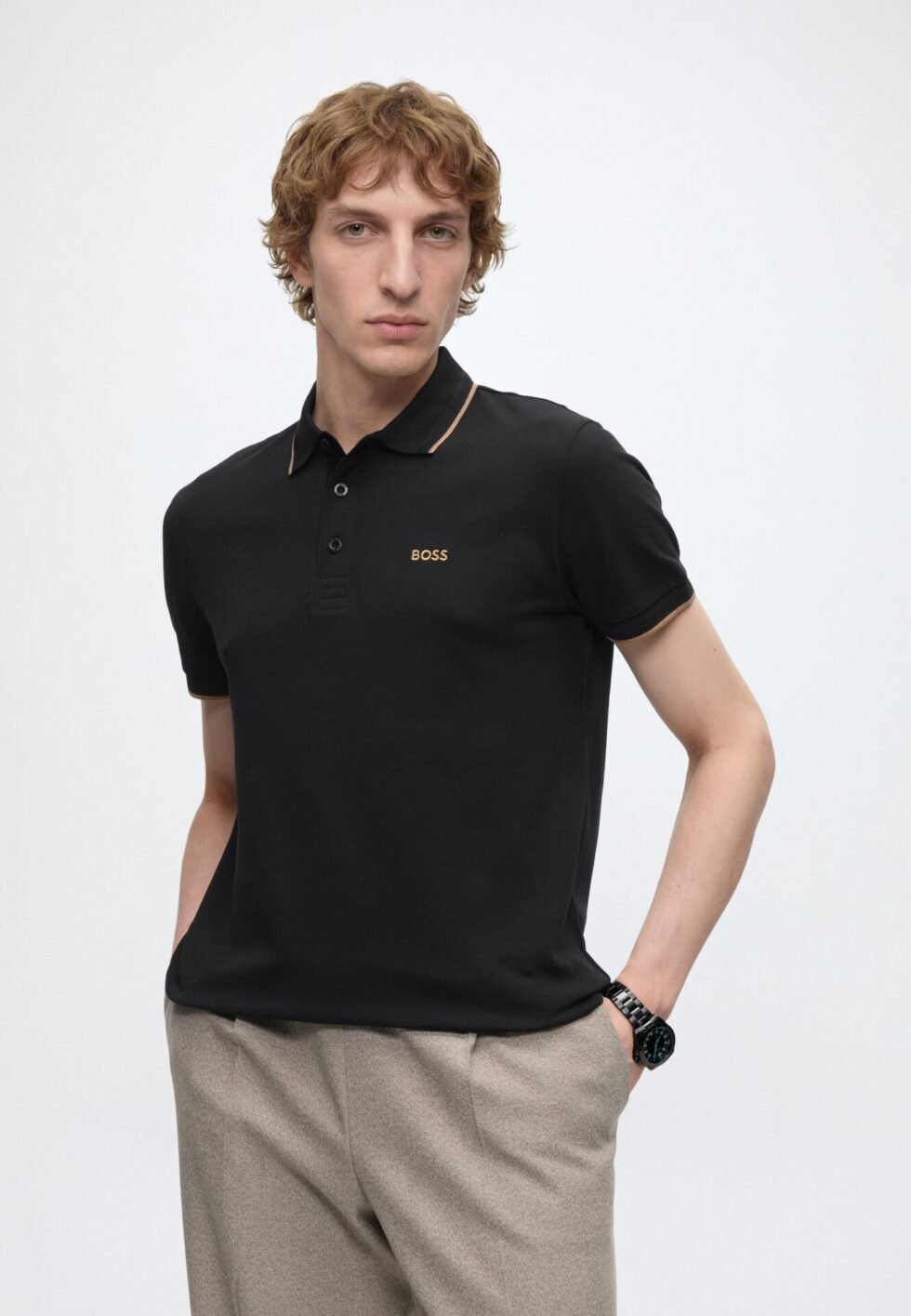 BOSS PADDY - Polo shirt - charcoal