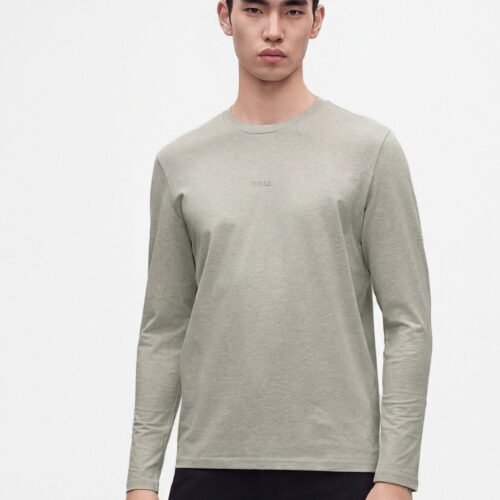 BOSS TCHARK - Long-sleeved top - open grey