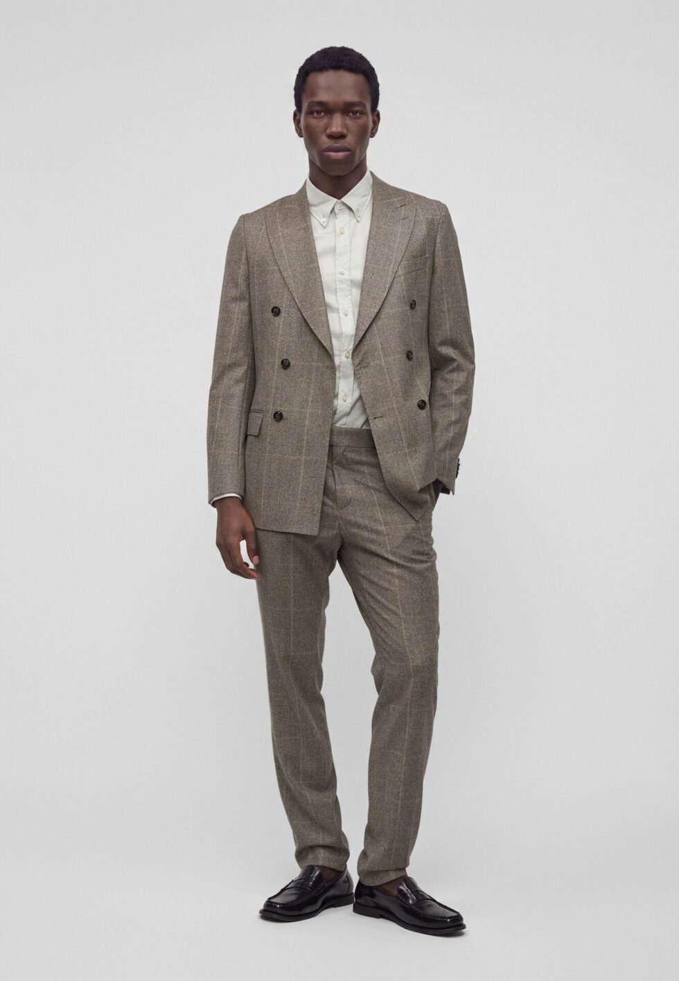 BOSS Suit - open brown