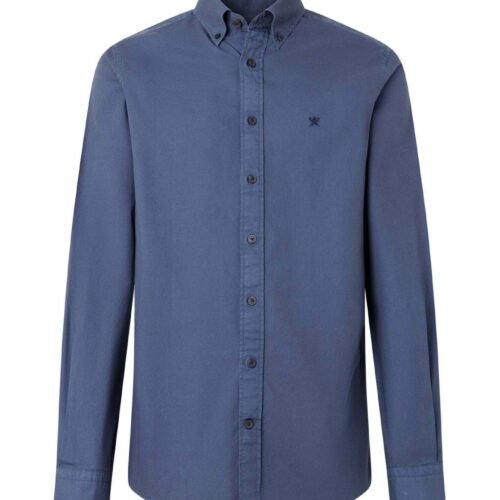 HACKETT LONDON SHIRT ESS GMT DYED OXFORD - Shirt - airforce blue