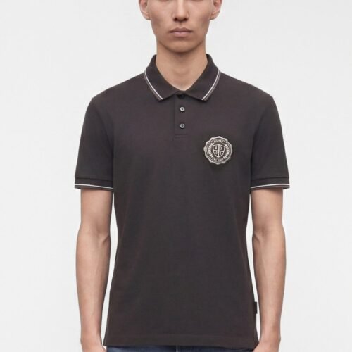 Armani Exchange SLIM - Polo shirt - licorice