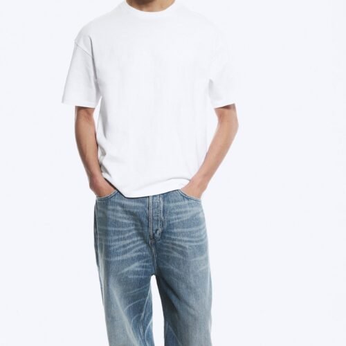 Weekday GREAT BOXY HEAVYWEIGHT - Basic T-shirt - white