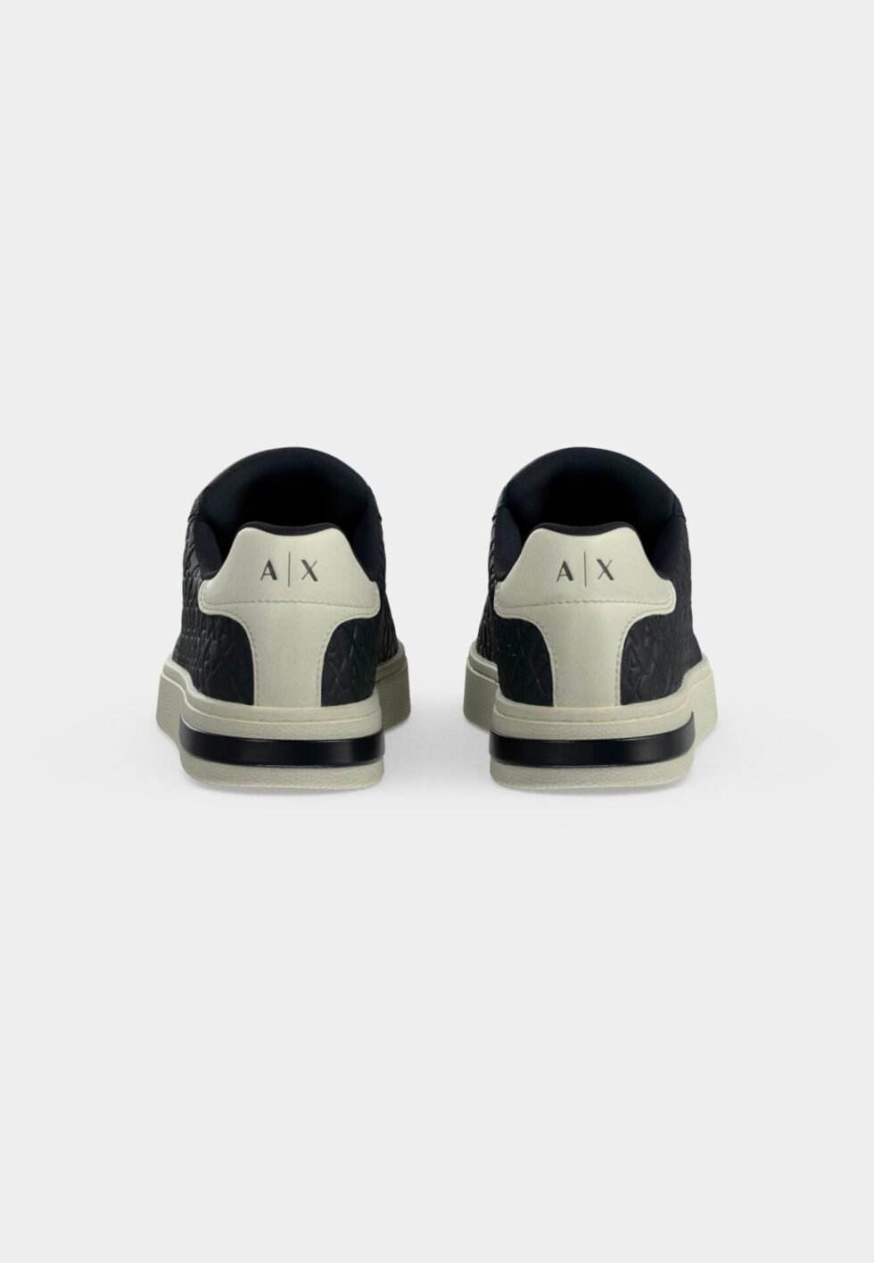 Armani Exchange LONDON ALL OVER LOGO - Trainers - navy/off white
