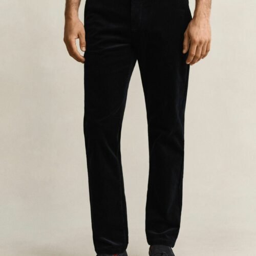 GANT REGULAR CORDUROY CHINOS - Trousers - evening blue