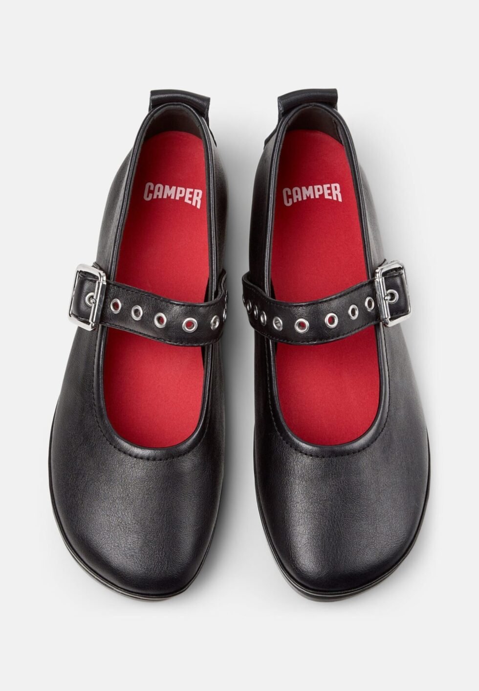 Camper RIGHT NINA - Ankle strap ballet pumps - BLACK