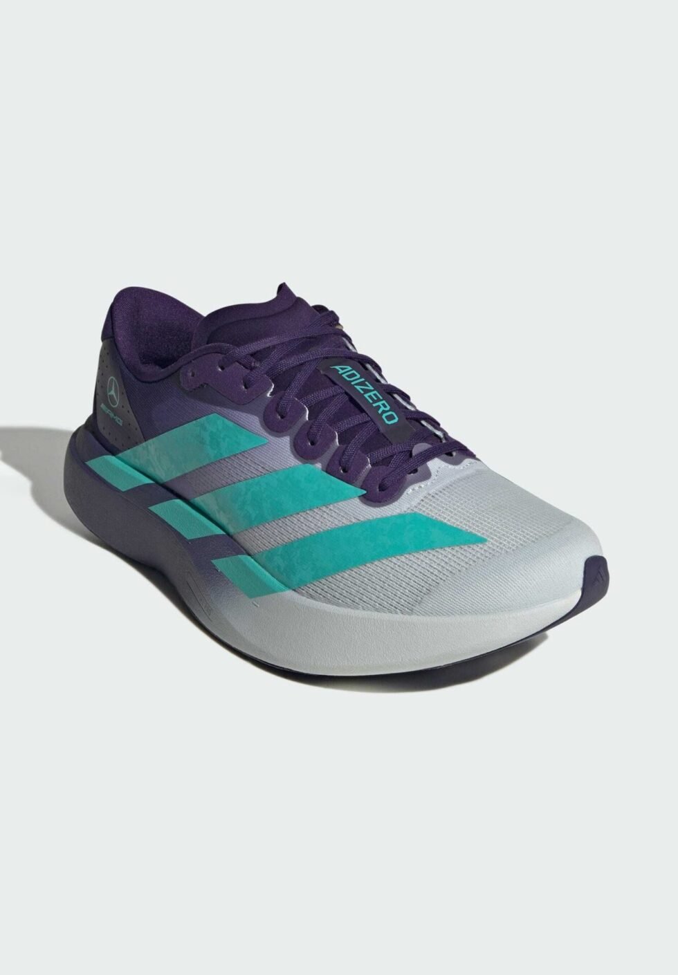 ADIDAS PERFORMANCE ADIZERO EVO SL MERCEDES AMG PETRONA F1 TEAM SHOES - Road running shoes - blue tint semi mint rush dark purple