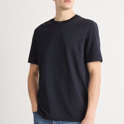 BOSS TEE - Basic T-shirt - dark blue