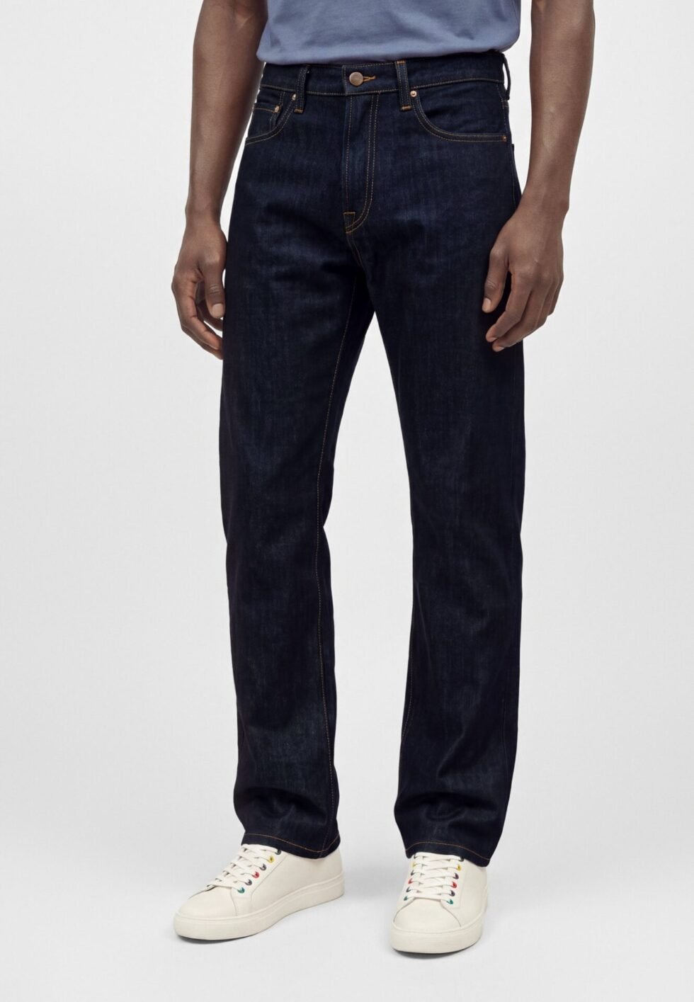 PS Paul Smith RELAXED TAPER FIT JEAN - Tapered fit jeans - dark blue denim