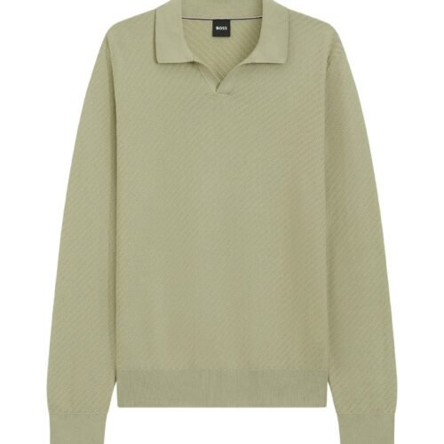BOSS H-LOMARINO - Long sleeved top - khaki four
