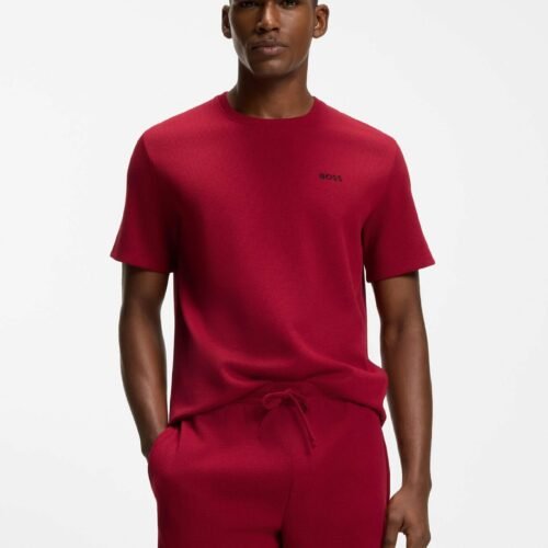 BOSS WAFFLE T-SHIRT 10269584 01 - Basic T-shirt - red five