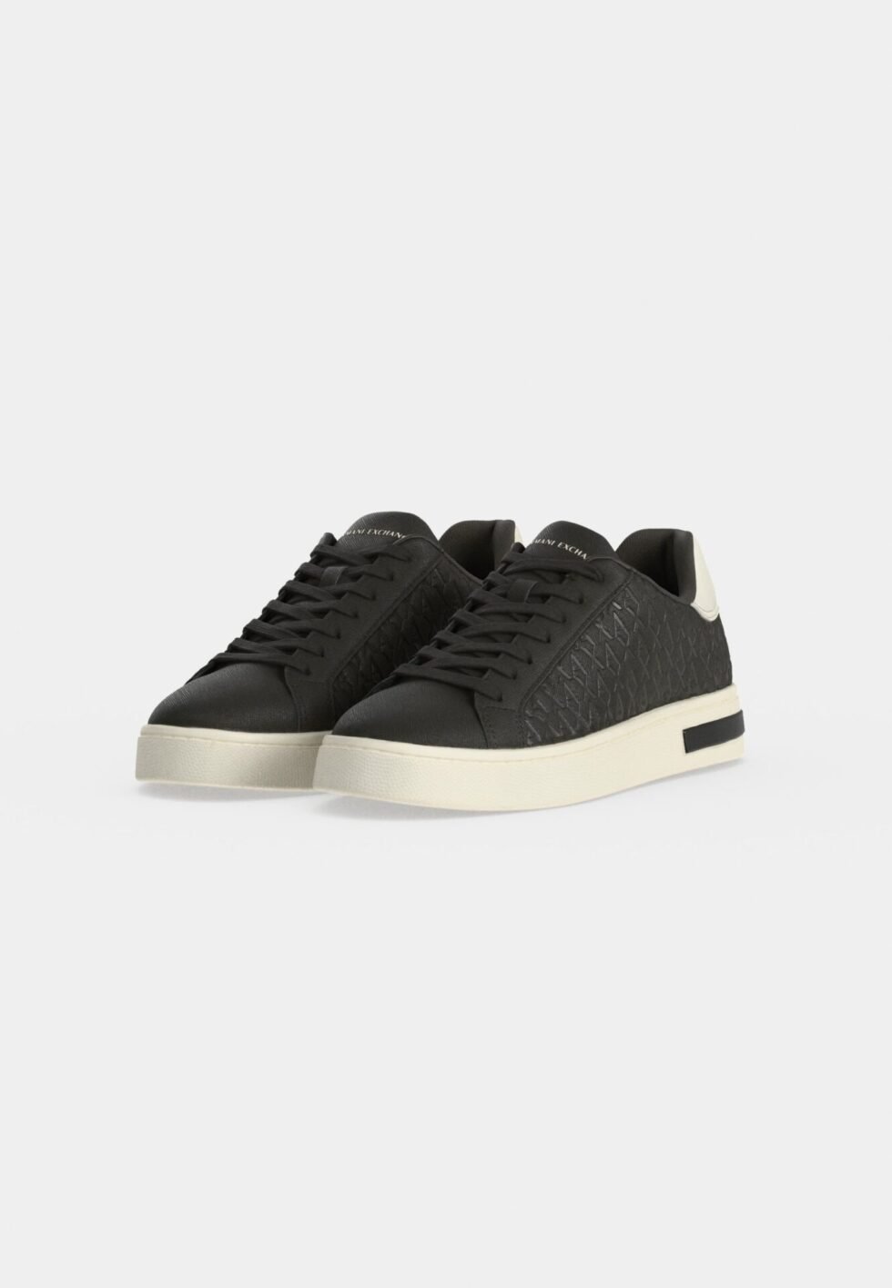 Armani Exchange LONDON - Trainers - dark crocodile/off white