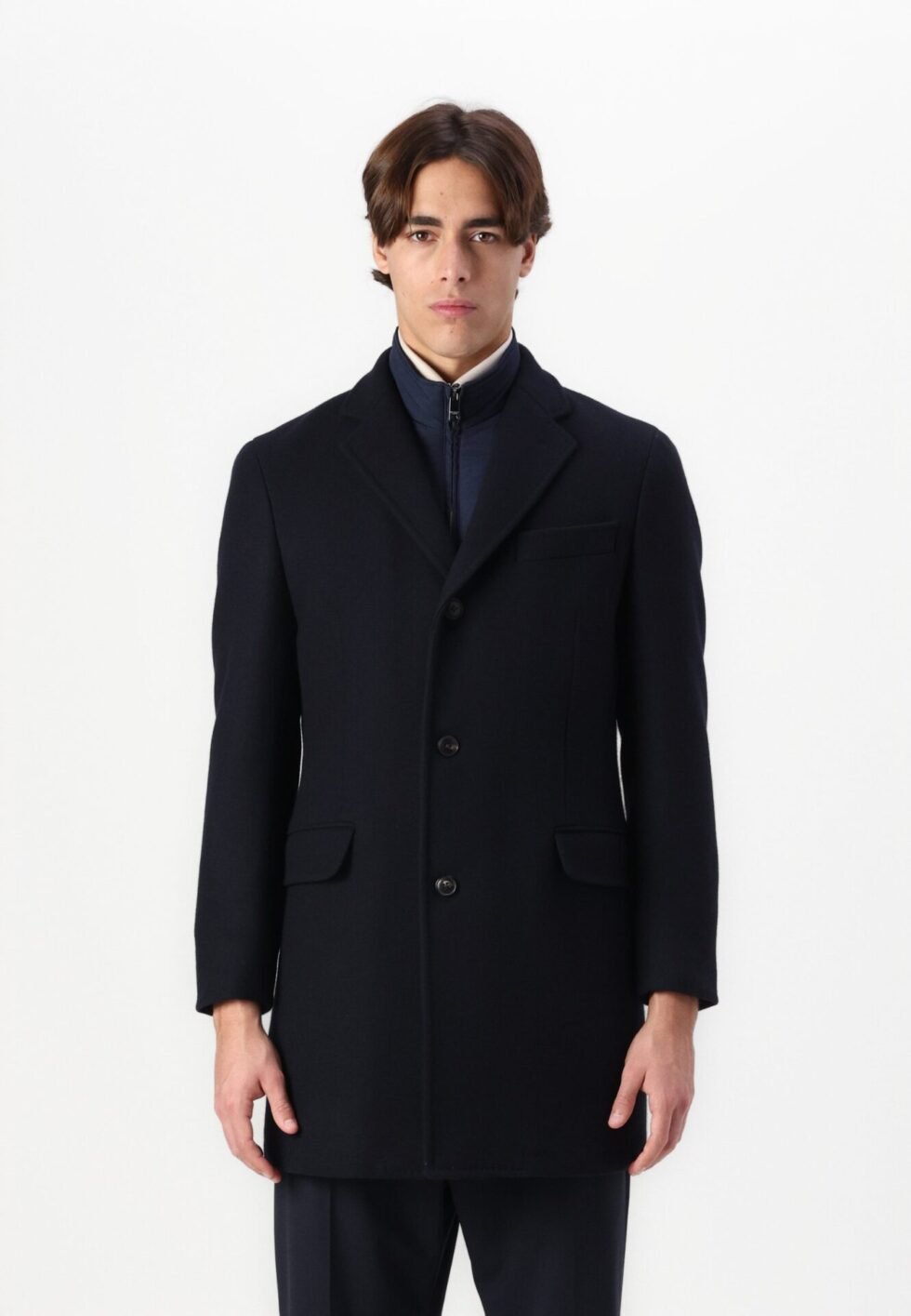 Hackett London CASH COAT WITH BIB - Classic coat - navy