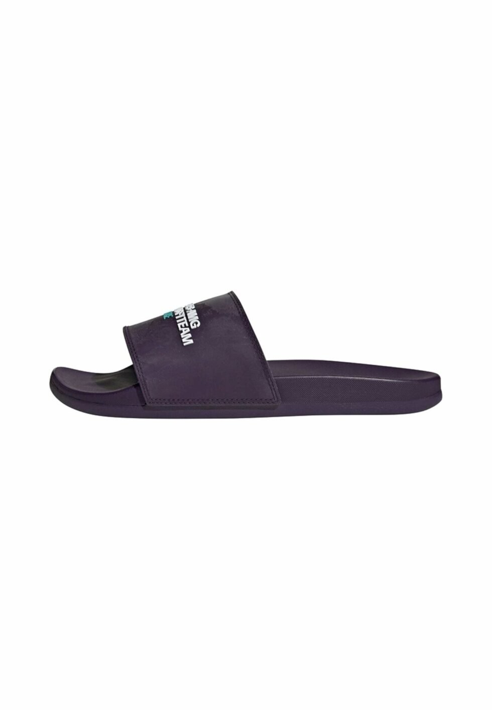 adidas Performance ADILETTE COMFORT SLIDES MERCEDES AMG PETRONAS F1 TEAM SHOES UNISEX - Pool slides - legend purple   legend purple   semi mint rush