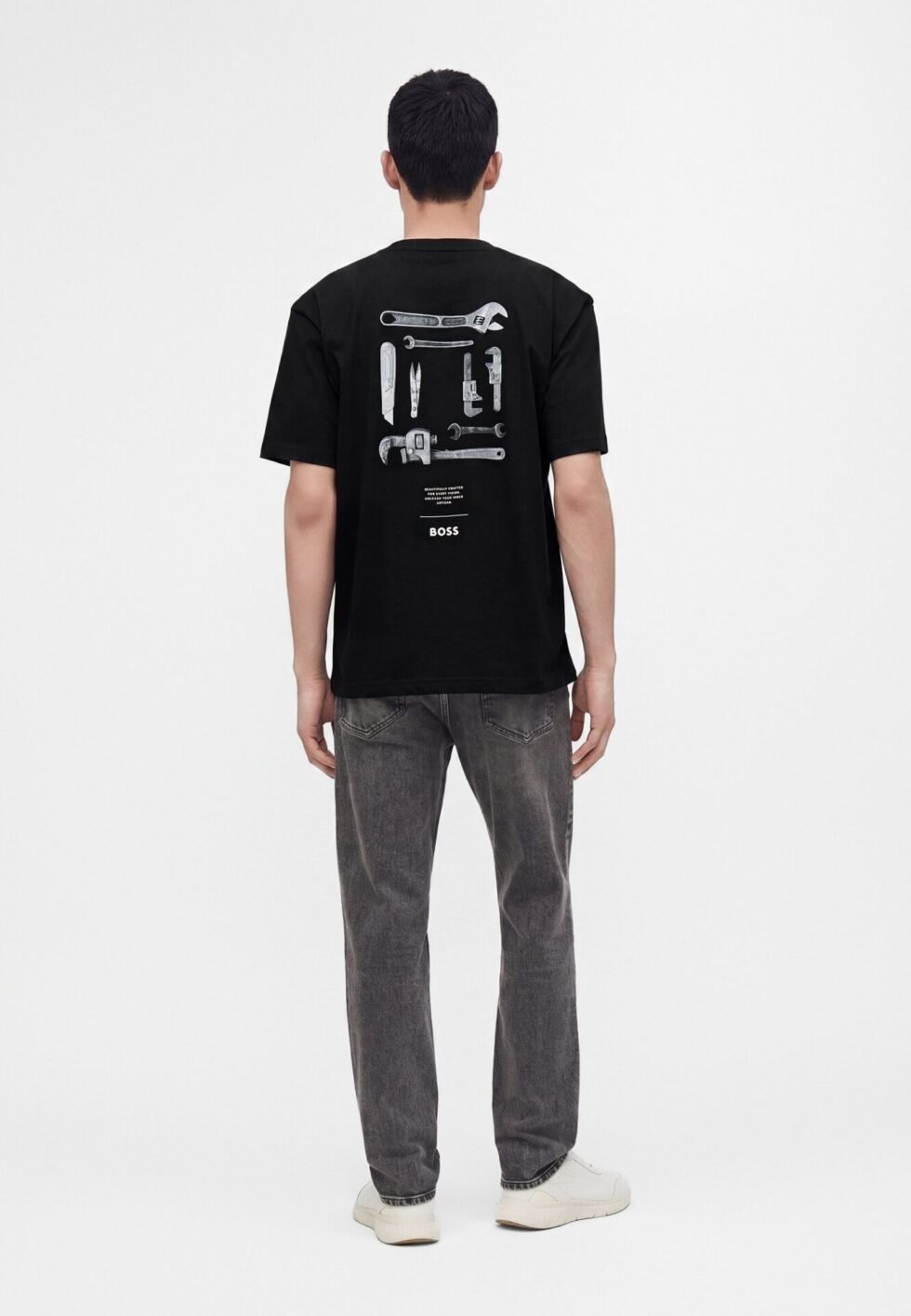 BOSS Print T-shirt - black
