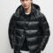Massimo Dutti Down jacket - mottled black