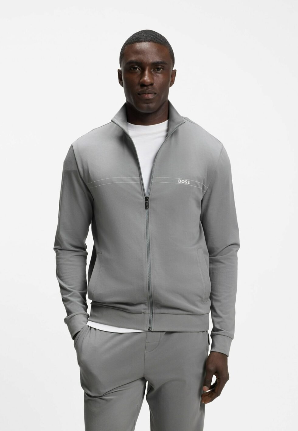 BOSS 365 LONG SET - Pyjama set - open grey nineteen