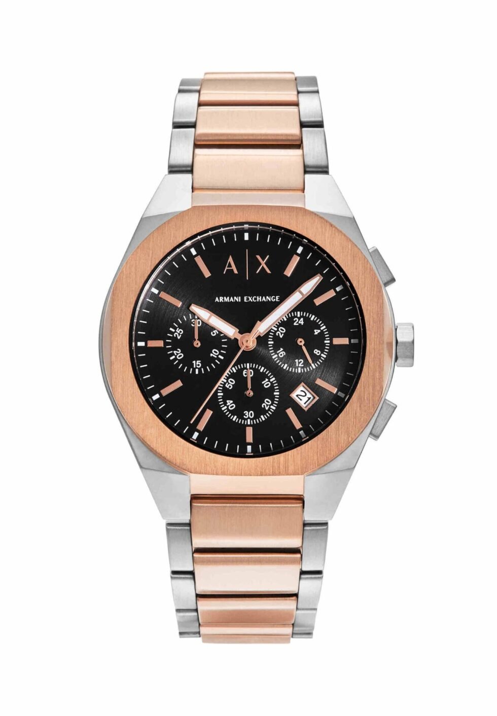 ARMANI EXCHANGE TRADIITIONAL RAFAEL - Chronograph watch - rose silver coloured and gold coloured