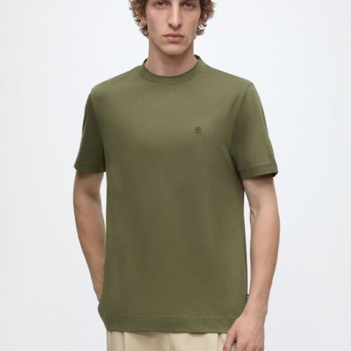 BOSS TAUT - Basic T-shirt - open green
