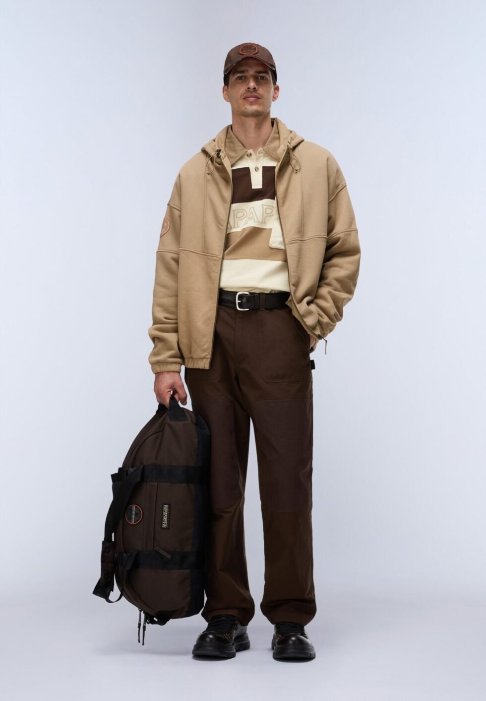 Napapijri BLOOM JERSEY LS - Polo shirt - light beige