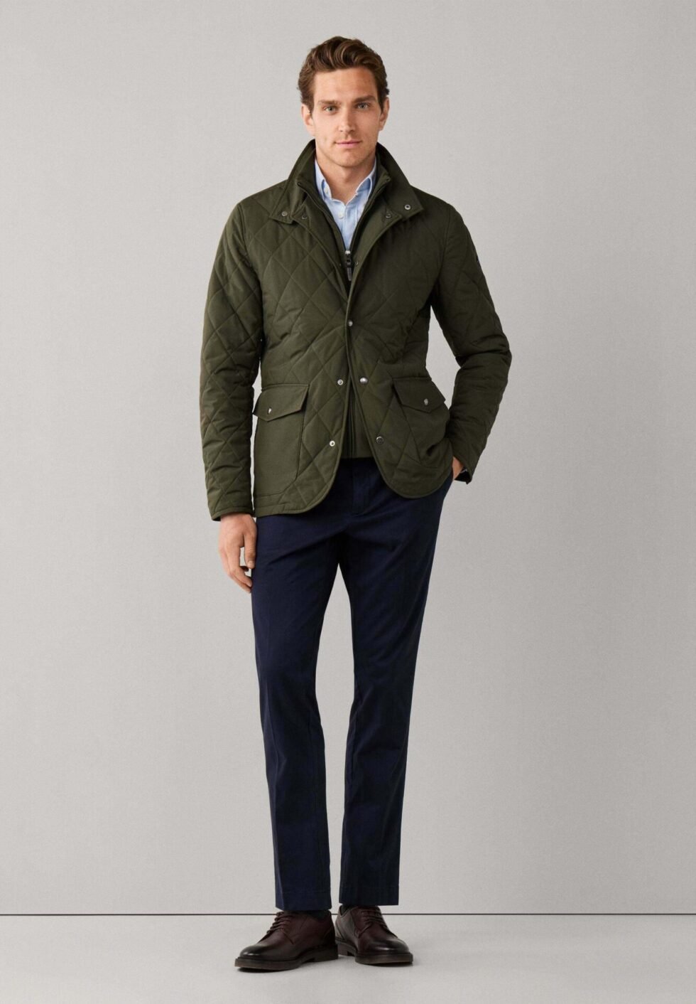 HACKETT LONDON OUTDOOR JACKET PADDOCK JKT - Light jacket - hunter green