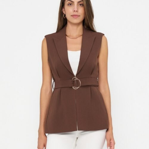 Anna Field by Zalando Waistcoat - shaved chocolate