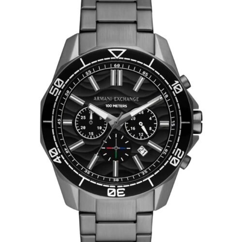 ARMANI EXCHANGE SPENCER 44MM - Chronograph watch - gunmetal black