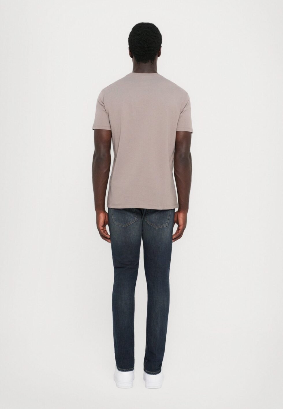Armani Exchange T-SHIRT REGULAR FIT - Basic T-shirt - driftwood
