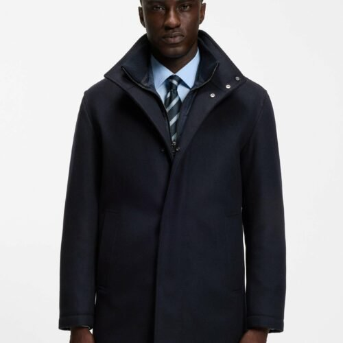BOSS Classic coat - dark blue four