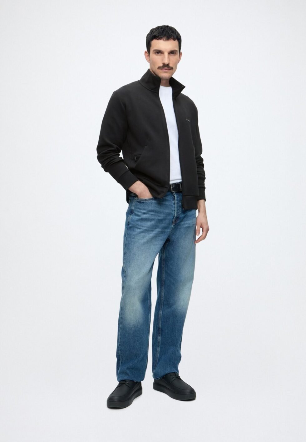 BOSS SKAZ - Zip-up sweatshirt - black