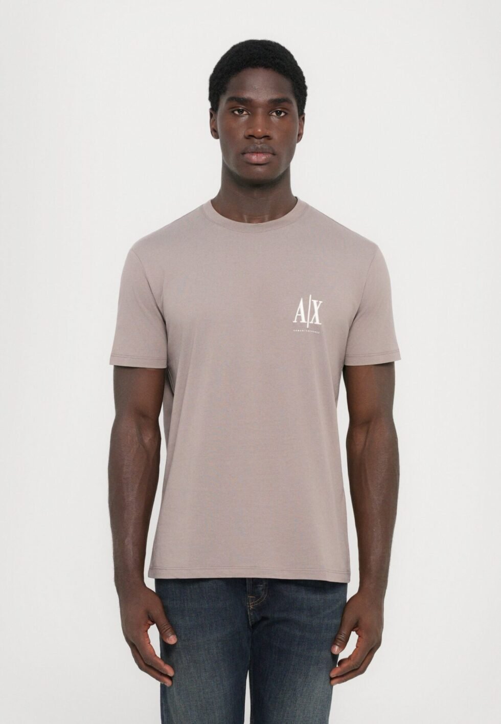 Armani Exchange T-SHIRT REGULAR FIT - Basic T-shirt - driftwood