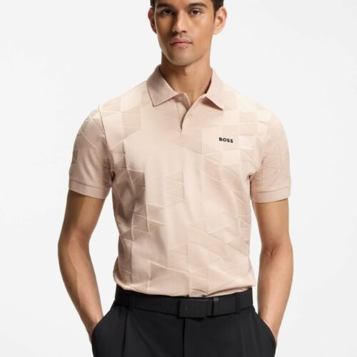 BOSS Polo shirt - light orange five