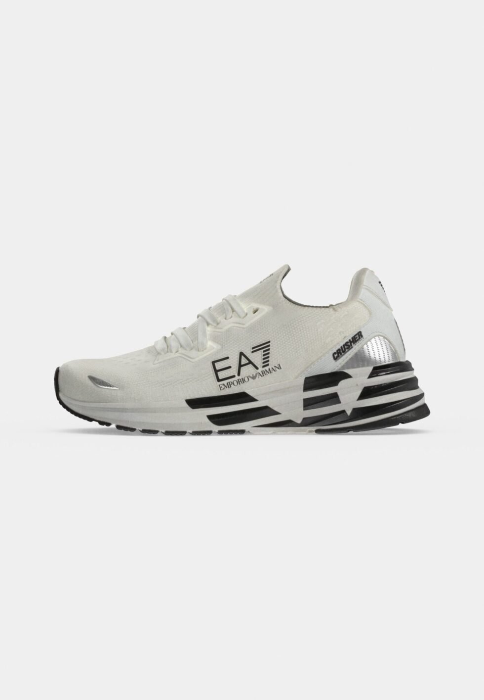 EA7 EMPORIO ARMANI CRUSHER DISTANCE 2.0 SNEAKER UNISEX - Trainers - white/black