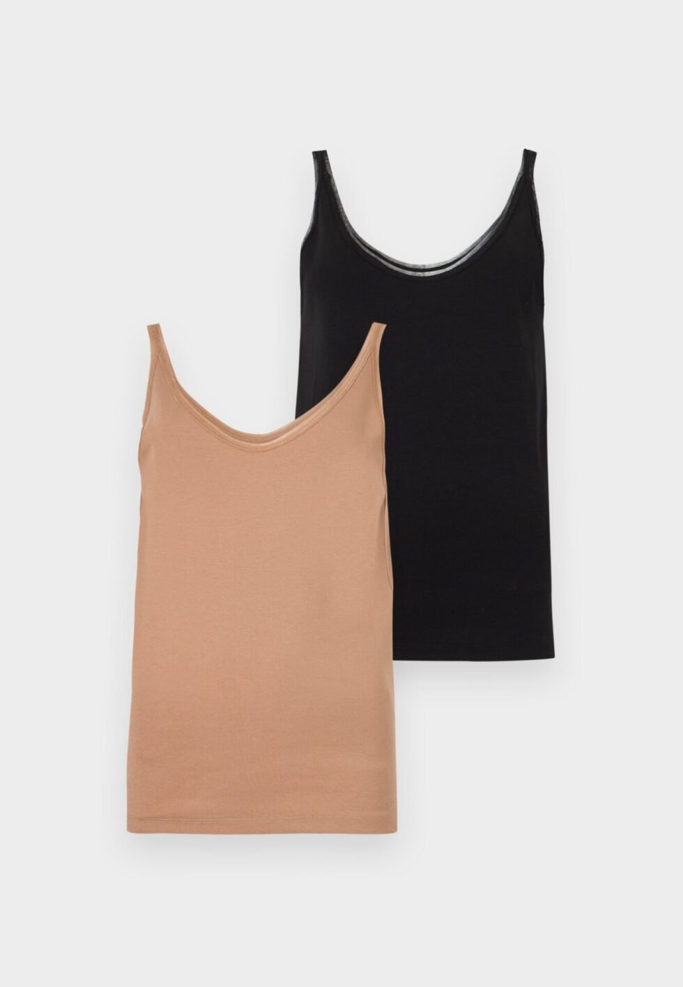 Anna Field by Zalando 2 PACK - Top - black/warm taupe
