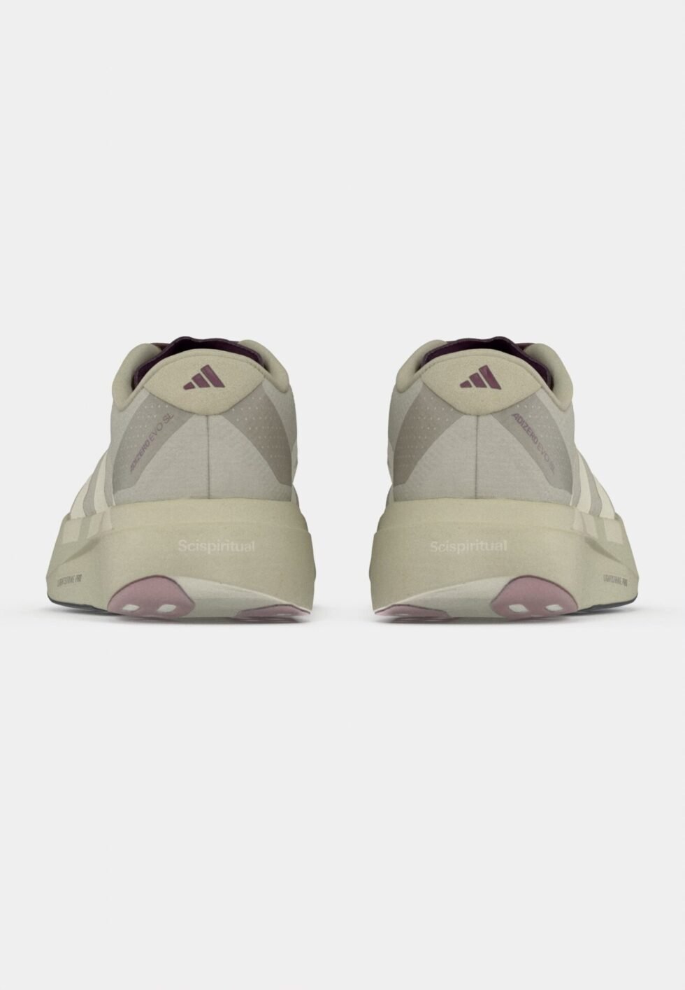 adidas Performance EVO SL WOVEN HK - Trainers - putty grey/alumina/shadow fig