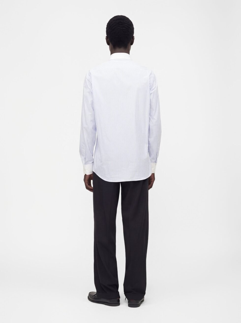 KARL LAGERFELD CONTRAST COLLAR - Shirt - light blue