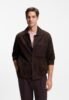 BOSS C-MOLOT - Leather jacket - dark brown