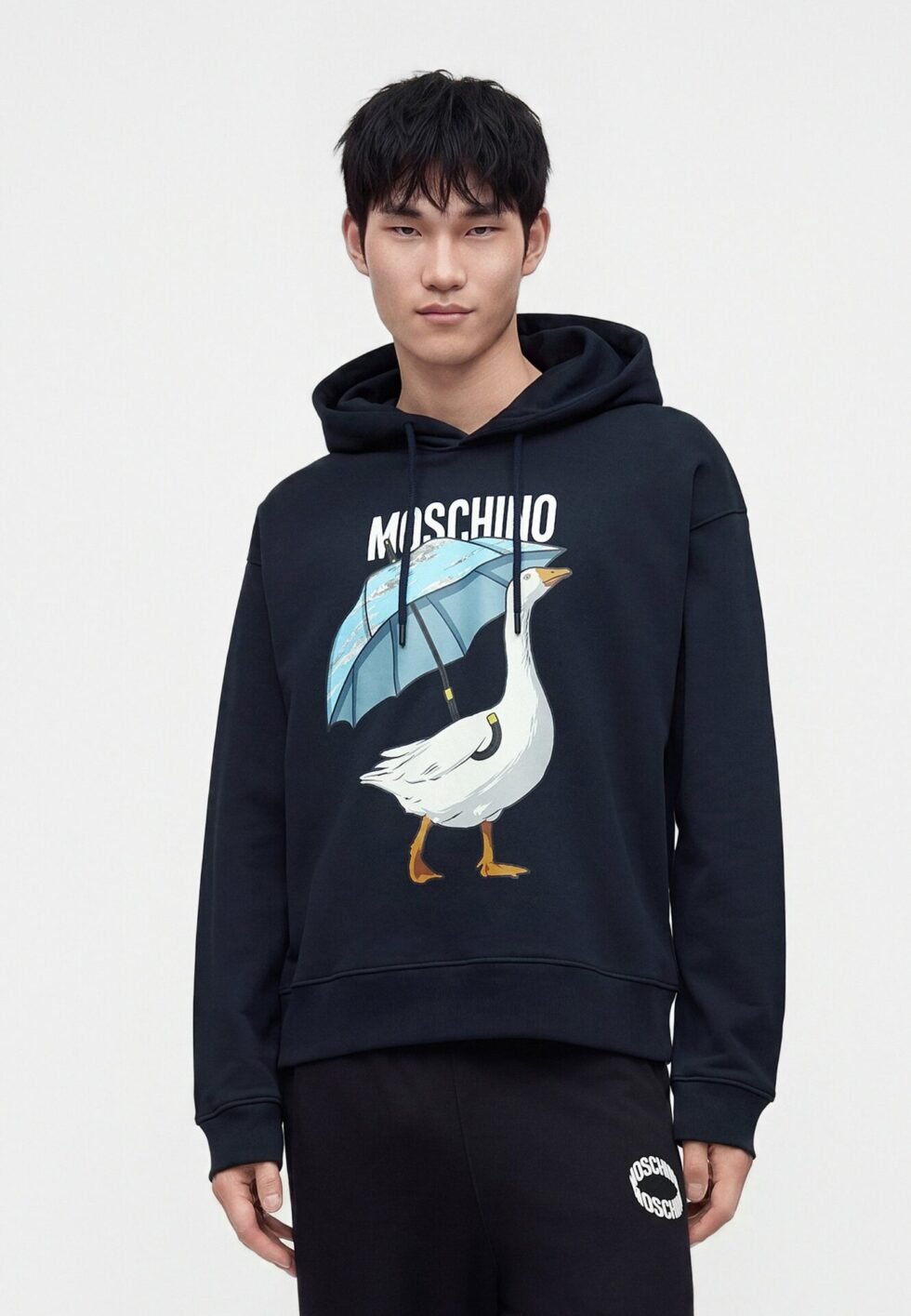 MOSCHINO FELPA - Hoodie - blue