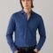 HACKETT LONDON SHIRT MELANGE JERSEY PIQUE - Shirt - eton blue