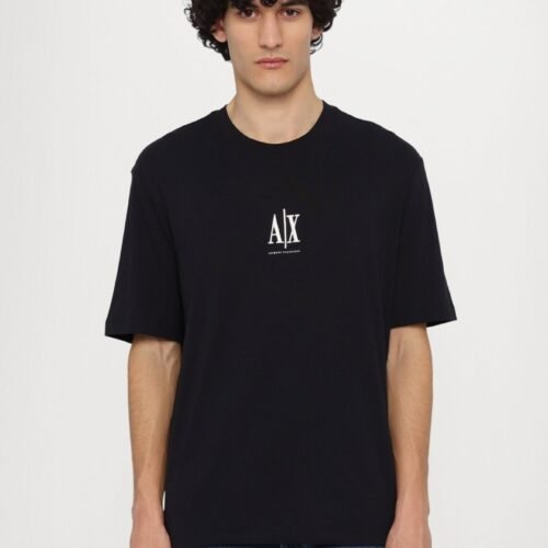 Armani Exchange T-SHIRT REGULAR FIT - Basic T-shirt - deep navy
