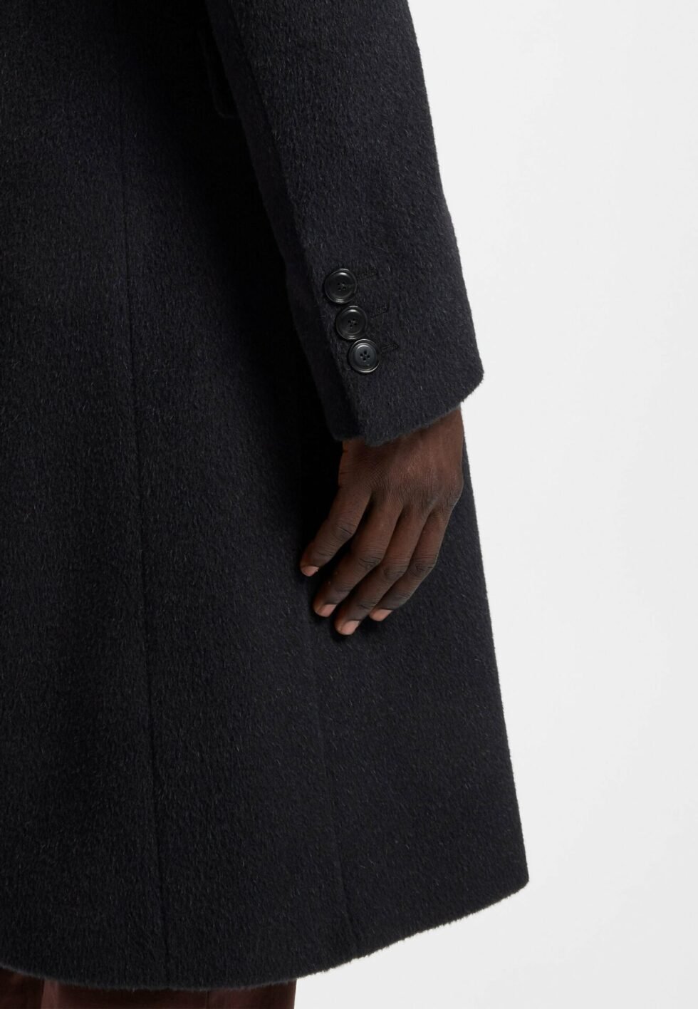 BOSS Classic coat - open blue twenty