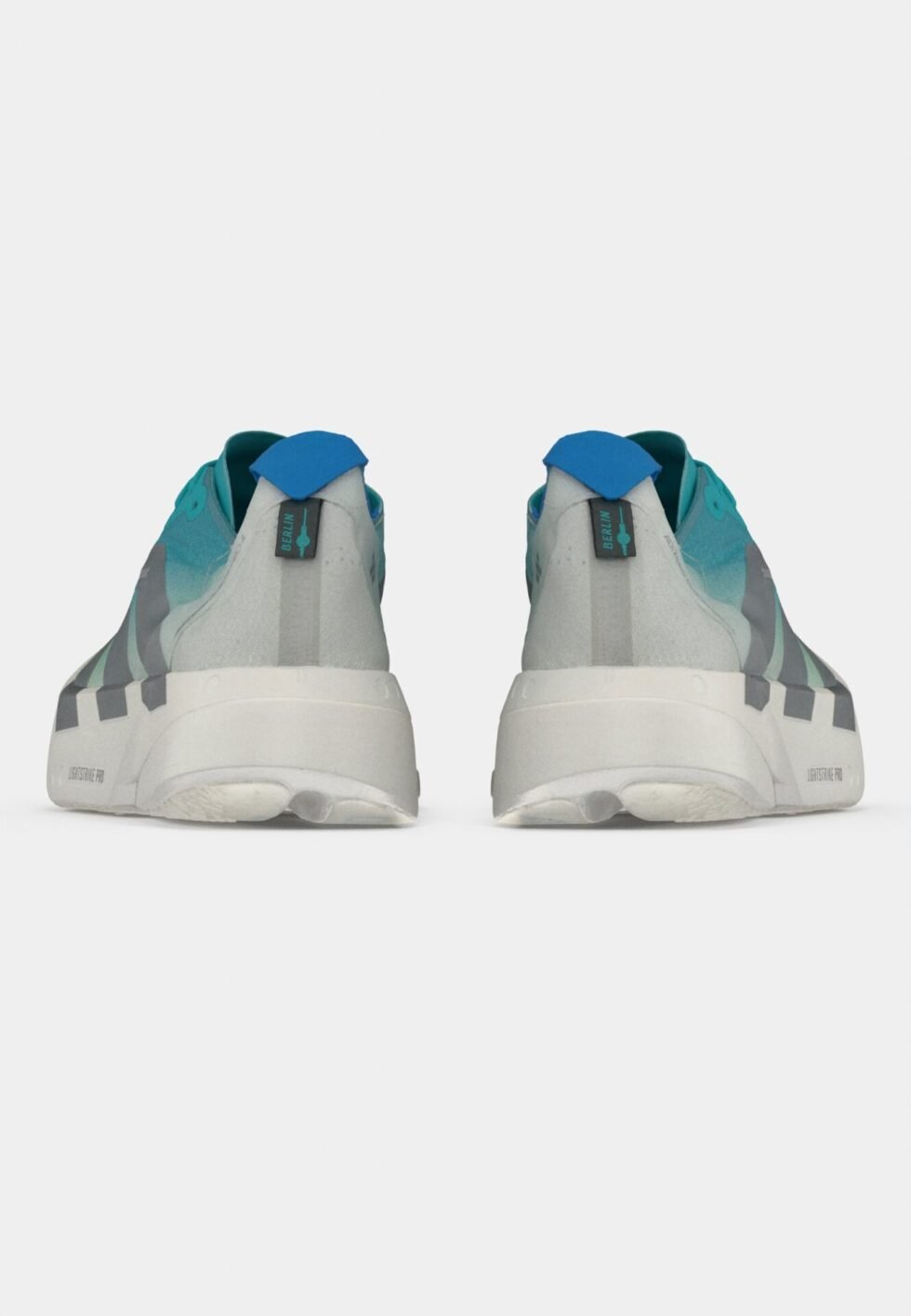 adidas Performance ADIZERO ADIOS PRO 4 - Road running shoes - hi res aqua/iron metallic/grey one