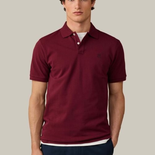 HACKETT LONDON POLO SHIRT HERITAGE H SML LOGO PL - Polo shirt - oxblood red
