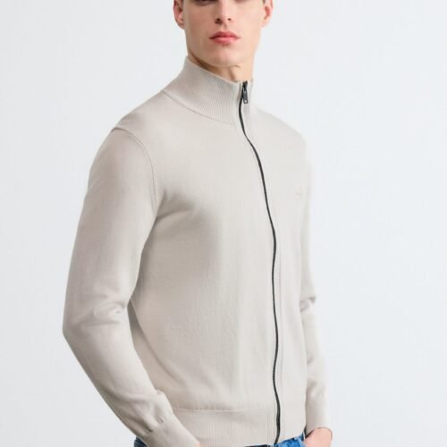 BOSS KANOZIP - Cardigan - open grey